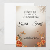 Hochzeitseinladung Einladung (Vorne/Hinten)
