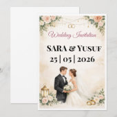 Hochzeitseinladung Einladung (Vorne/Hinten)