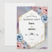 Hochzeitseinladung Einladung (Vorne/Hinten)