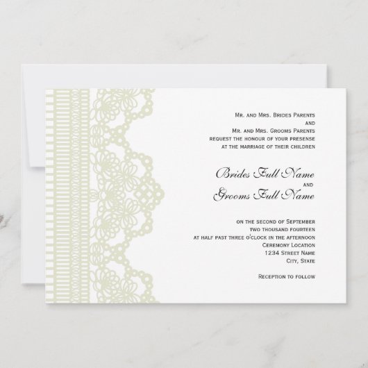 Hochzeitseinladung Einladung (Vorderseite)