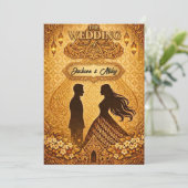 Hochzeitseinladung einladung (Stehend Vorderseite)