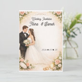Hochzeitseinladung Einladung (Stehend Vorderseite)
