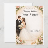 Hochzeitseinladung Einladung (Vorne/Hinten)
