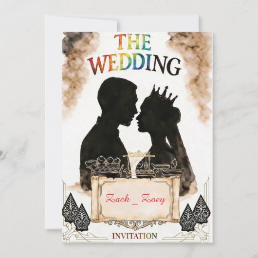 Hochzeitseinladung  einladung (Vorderseite)
