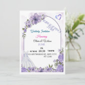 Hochzeitseinladung einladung (Stehend Vorderseite)