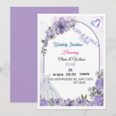 Hochzeitseinladung einladung (Vorne/Hinten)