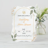 Hochzeitseinladung Einladung (Stehend Vorderseite)