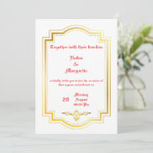 Hochzeitseinladung Einladung (Stehend Vorderseite)