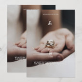 Hochzeitseinladung einladung (Vorne/Hinten)