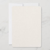 Hochzeitseinladung Einladung (Rückseite)