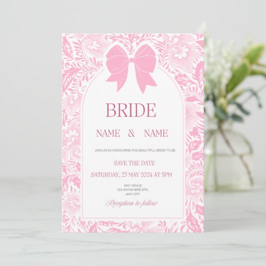 Hochzeitseinladung Einladung (Stehend Vorderseite)