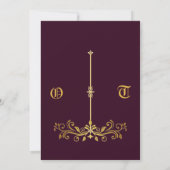 Hochzeitseinladung Einladung (Rückseite)