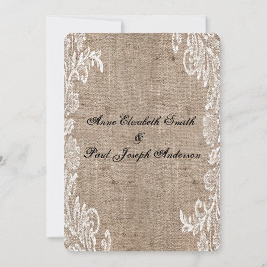 Hochzeitseinladung Einladung (Rückseite)