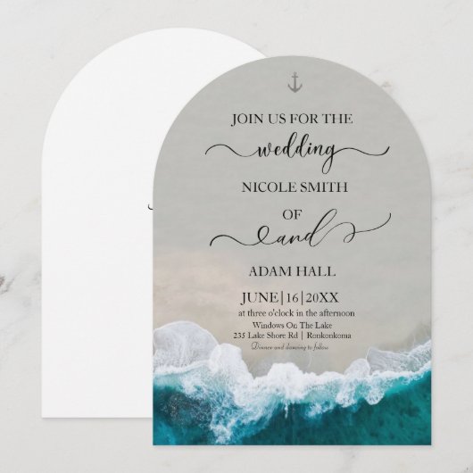 Hochzeitseinladung Einladung (Vorne/Hinten)