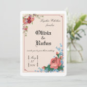 Hochzeitseinladung Einladung (Stehend Vorderseite)