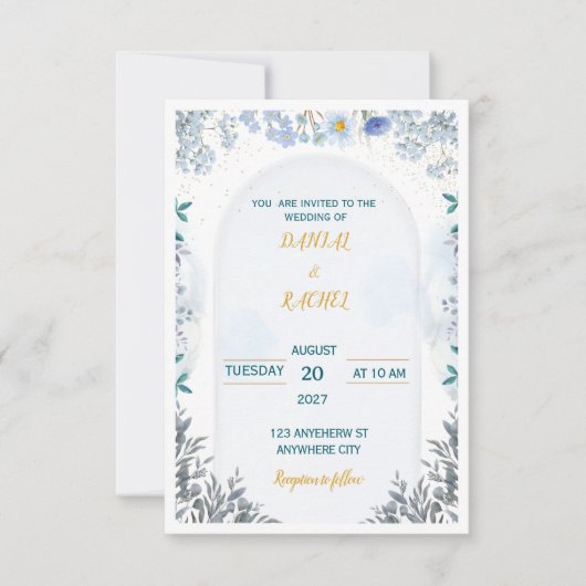 Hochzeitseinladung Einladung (Vorderseite)