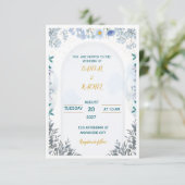 Hochzeitseinladung Einladung (Stehend Vorderseite)