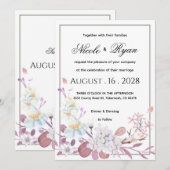 Hochzeitseinladung Einladung (Vorne/Hinten)