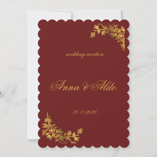 Hochzeitseinladung Einladung (Vorderseite)