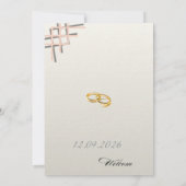 Hochzeitseinladung Einladung (Rückseite)