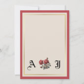 Hochzeitseinladung Einladung (Rückseite)
