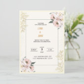Hochzeitseinladung Einladung (Stehend Vorderseite)