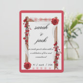 Hochzeitseinladung Einladung (Stehend Vorderseite)