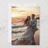Hochzeitseinladung Einladung (Rückseite)