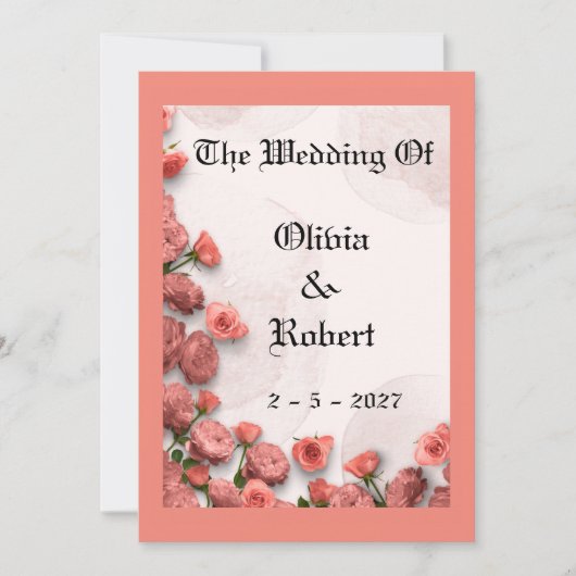 Hochzeitseinladung Einladung (Vorderseite)