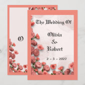 Hochzeitseinladung Einladung (Vorne/Hinten)