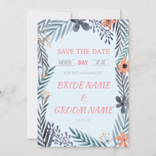 Hochzeitseinladung Einladung (Vorderseite)