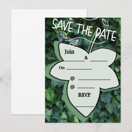 Hochzeitseinladung Einladung (Vorne/Hinten)