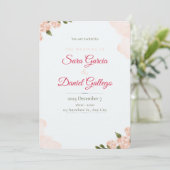 Hochzeitseinladung Einladung (Stehend Vorderseite)