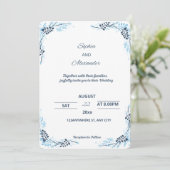 Hochzeitseinladung Einladung (Stehend Vorderseite)