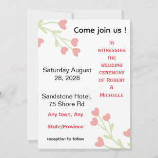 Hochzeitseinladung Einladung