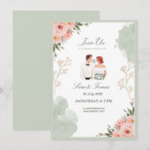 Hochzeitseinladung Einladung (Vorne/Hinten)