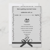 Hochzeitseinladung Einladung (Vorderseite)