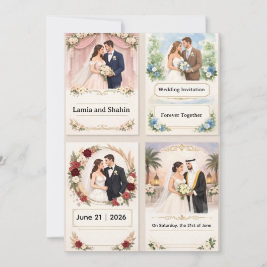 Hochzeitseinladung Einladung (Vorderseite)