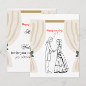 Hochzeitseinladung  einladung (Vorne/Hinten)