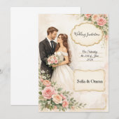 Hochzeitseinladung Einladung (Vorne/Hinten)