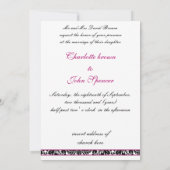 Hochzeitseinladung Einladung (Rückseite)