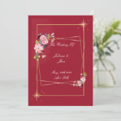 Hochzeitseinladung Einladung (Stehend Vorderseite)