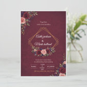 Hochzeitseinladung Einladung (Stehend Vorderseite)