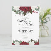 Hochzeitseinladung, Einladung, Save the Date Karte (Stehend Vorderseite)