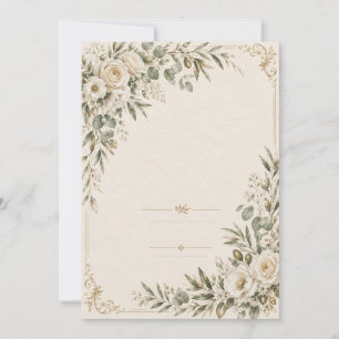 Hochzeitseinladung Elegant Europäische Botanik Einladung