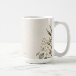 Hochzeitseinladung Elegant Europäische Botanik  Kaffeetasse