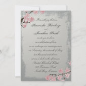 Hochzeitseinladung - Eleganter Graukreuz Einladung (Rückseite)