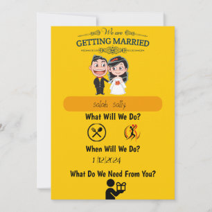 Hochzeitseinladung Ermutigend und informativ Einladung