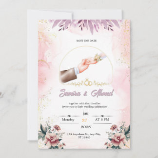 Hochzeitseinladung feiertagskarte