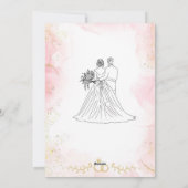 Hochzeitseinladung feiertagskarte (Rückseite)